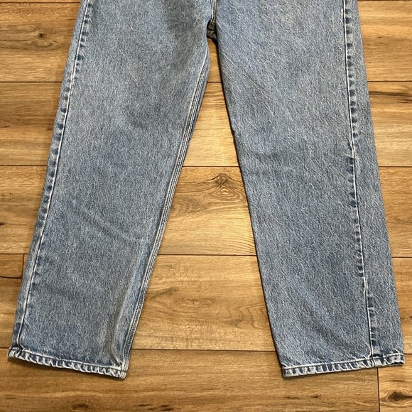 Men's Carhartt Relaxed Fit Denim Jeans SZ 40x30 Light Blue B460 LVB Work Casual - Picture 3 of 12